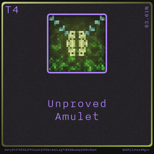 Gear for your quests - Amulet #55 static NFT preview