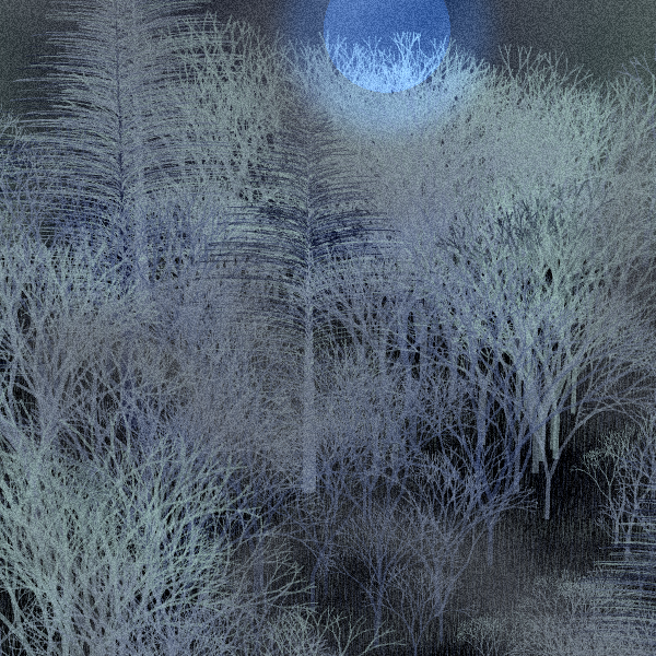 Moonlit Native Bush #89 static NFT preview
