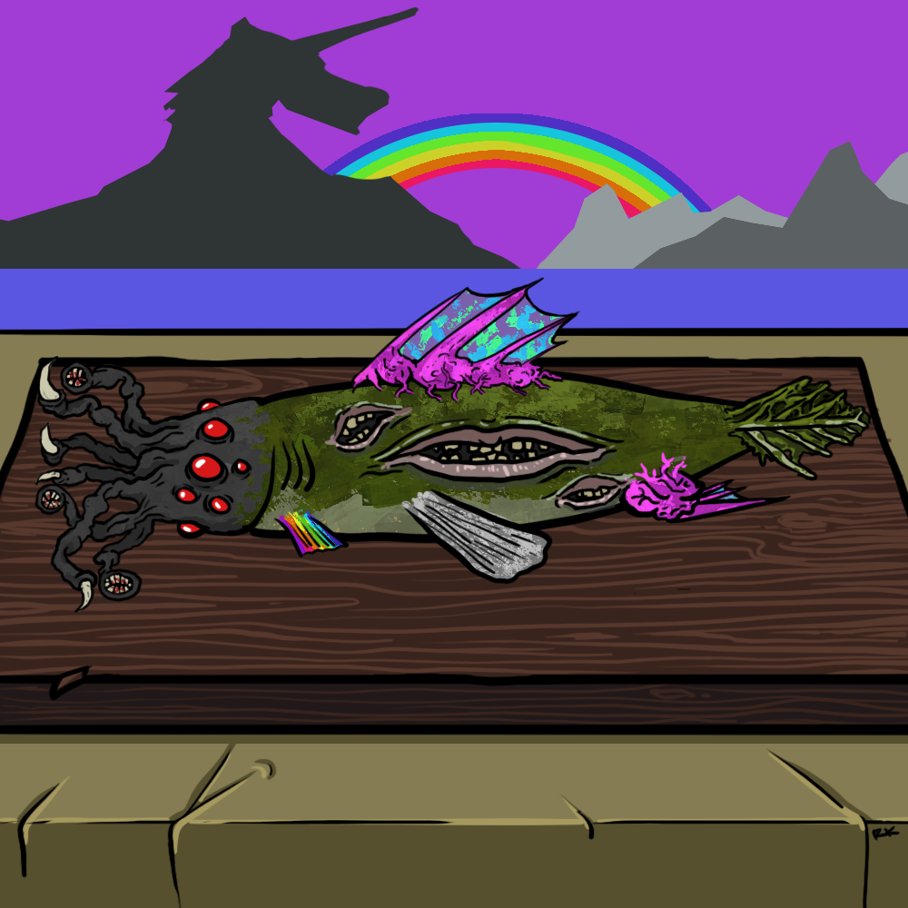 Monstrous Catch #158 static token preview
