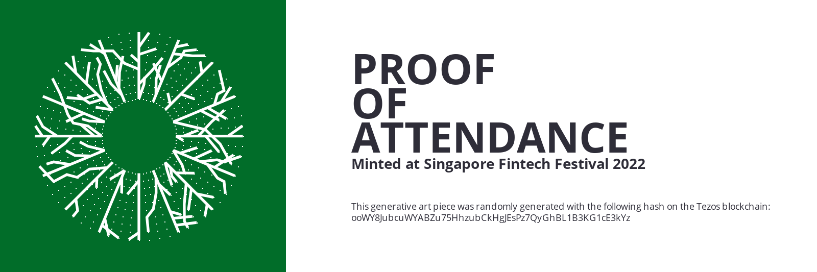 SFF2022 Proof of Attendance Token #538 static token preview
