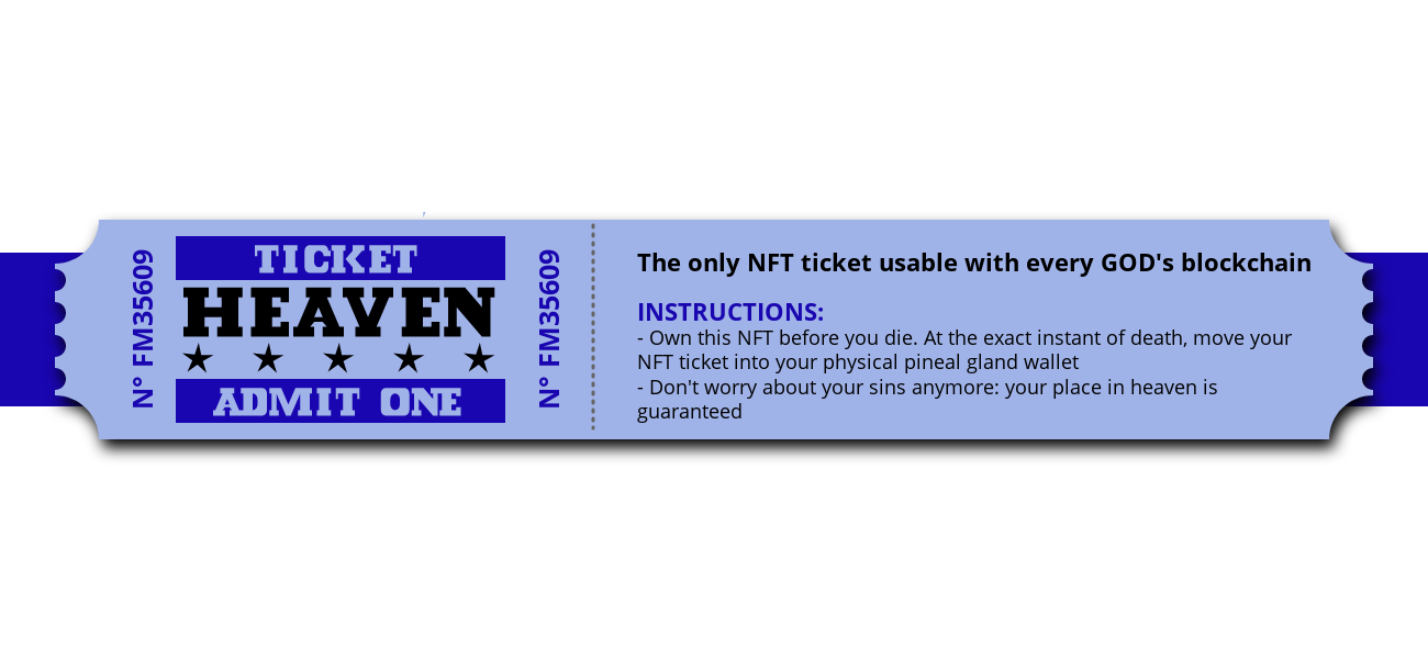 Ticket to Heaven #33 static token preview