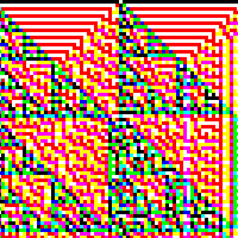 RGB Elementary Cellular Automaton #473 static token preview