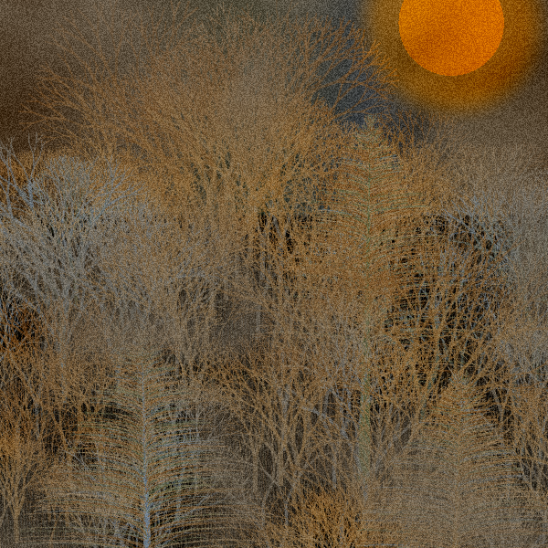 Moonlit Native Bush #58 static token preview