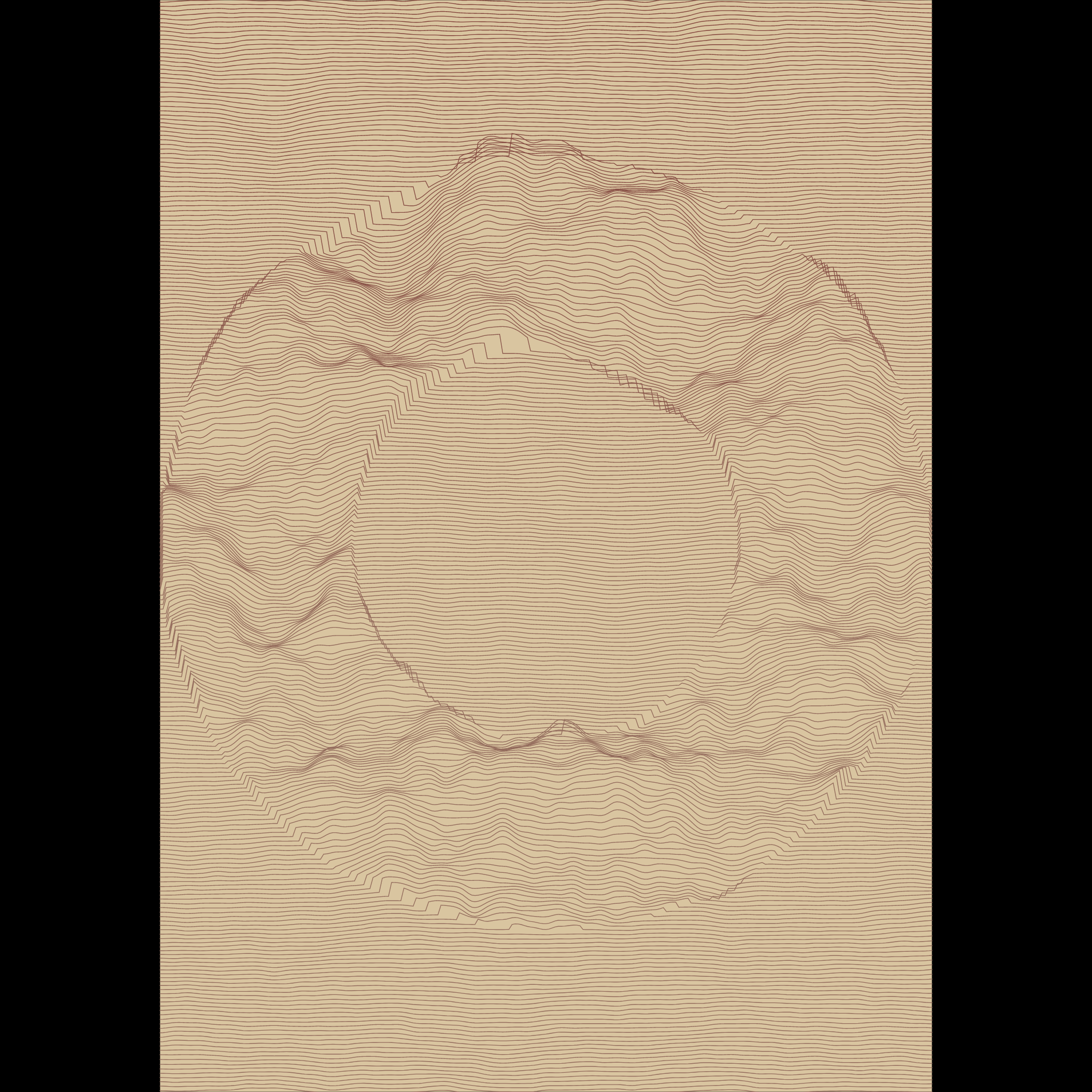 Waves Circle (For Plotter) #28 static token preview