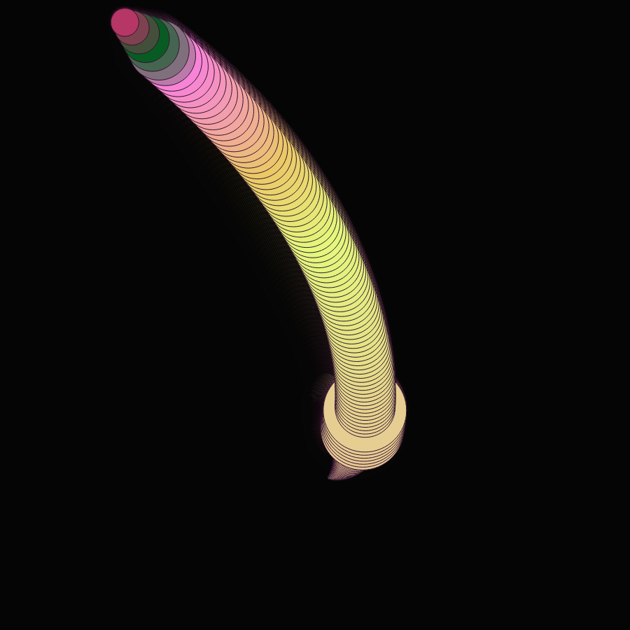 Warping Wobbling Worms #25 static token preview