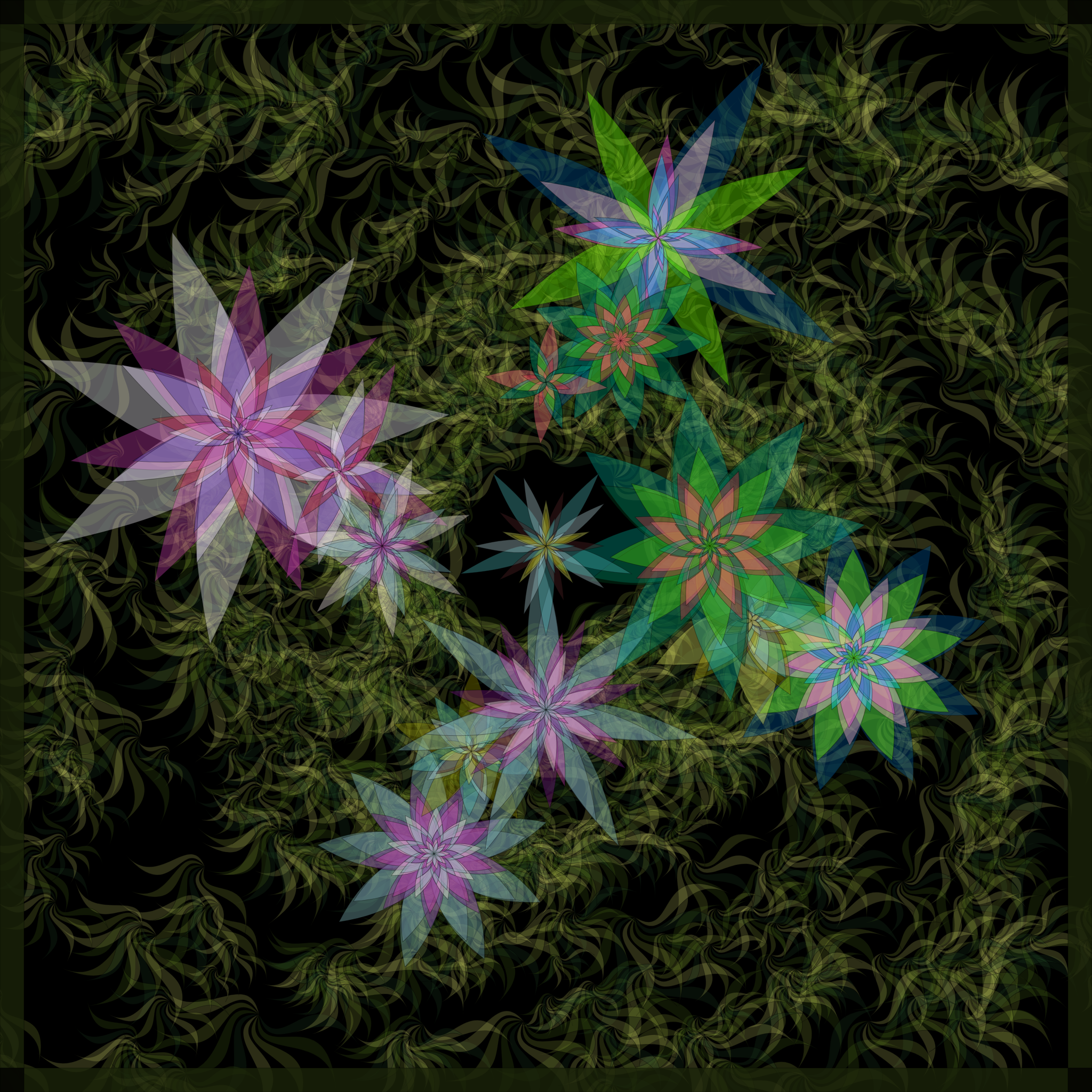 Bezier Garden #83 static NFT preview