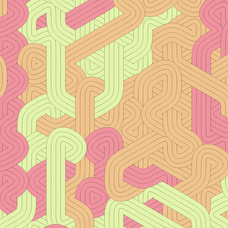 Bézier Truchet #6 static token preview