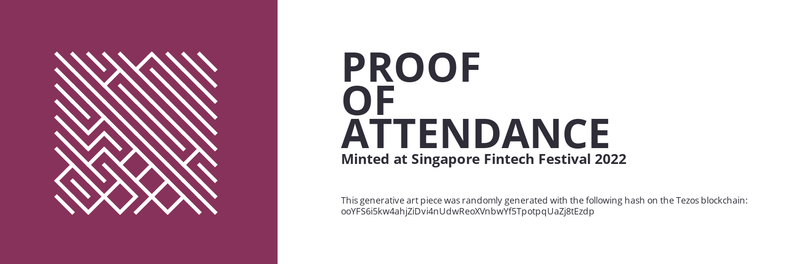 SFF2022 Proof of Attendance Token #739 static token preview