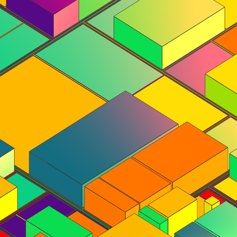 Geometric city #231 static NFT preview