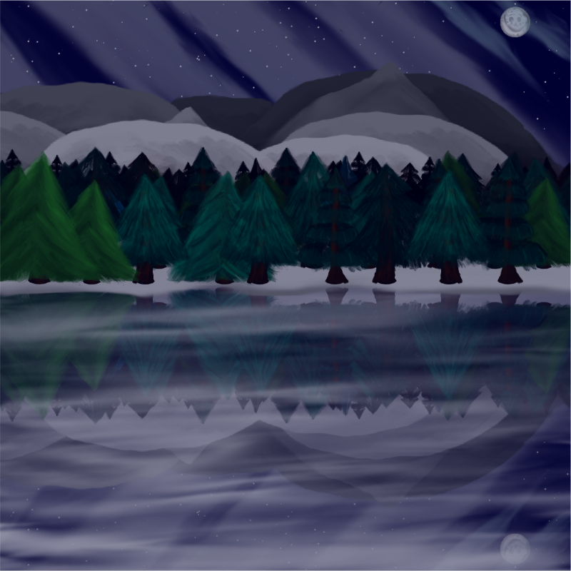 Moony Winter Lake #18 static token preview