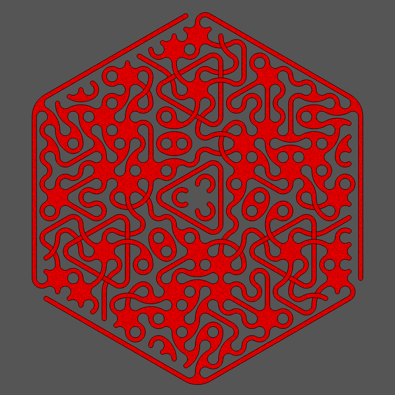 Threefold Symmetry - Dark Variations #281 static NFT preview