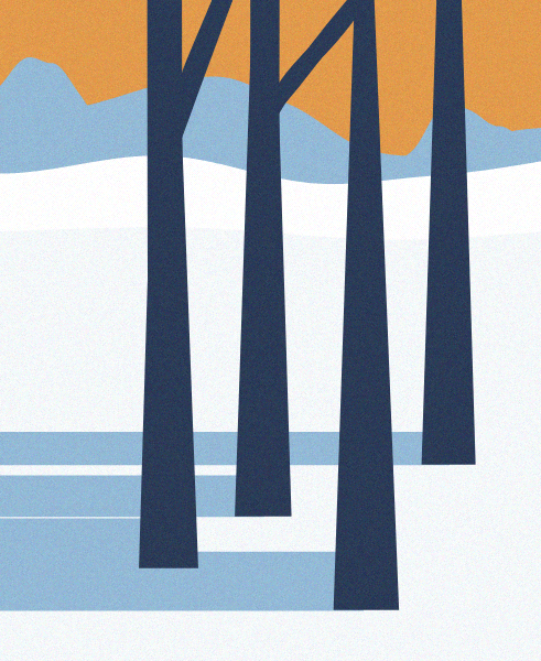 Minimal Snow Landscape #94 static token preview
