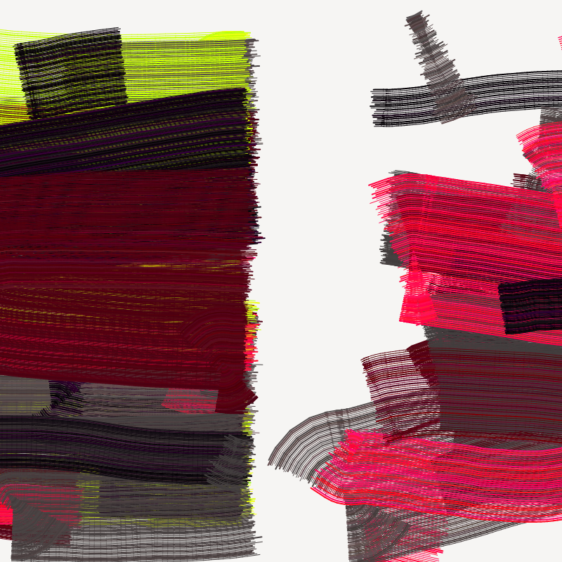 Raked Strokes #92 static NFT preview