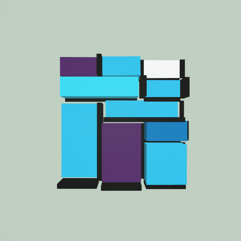 Mondrian3D #38 static NFT preview