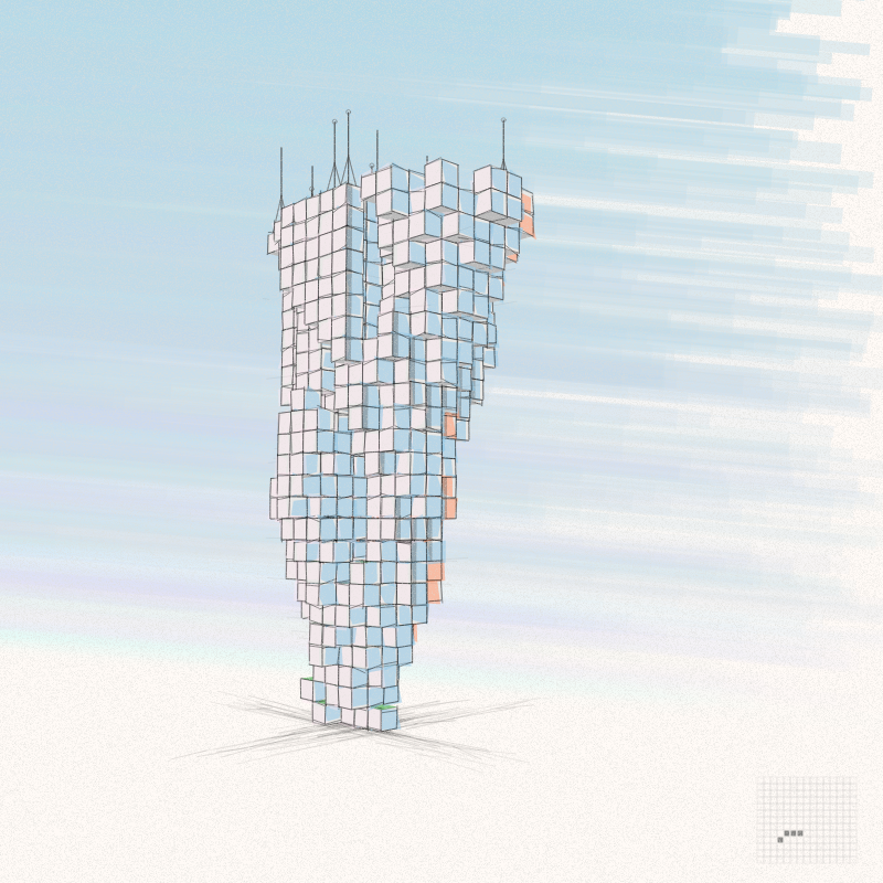 Cellular Skyscrapers #164 static token preview