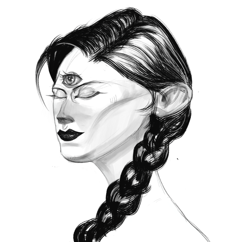 Sketch Woman #36 static token preview