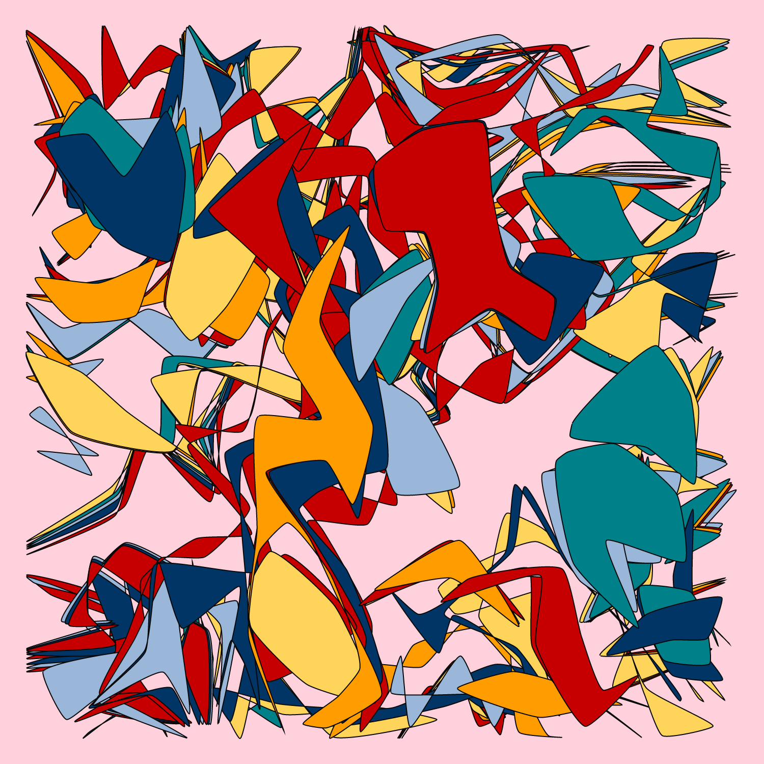 Geometric colorful shapes 2 (Free edition) #232 static NFT preview