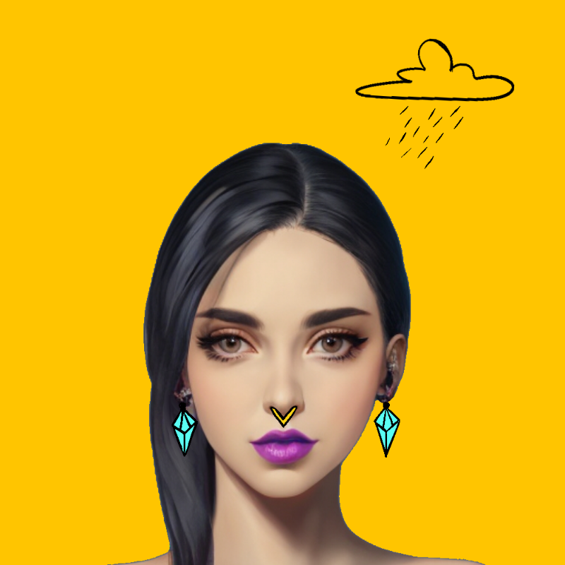xtzbeauties #76 static NFT preview