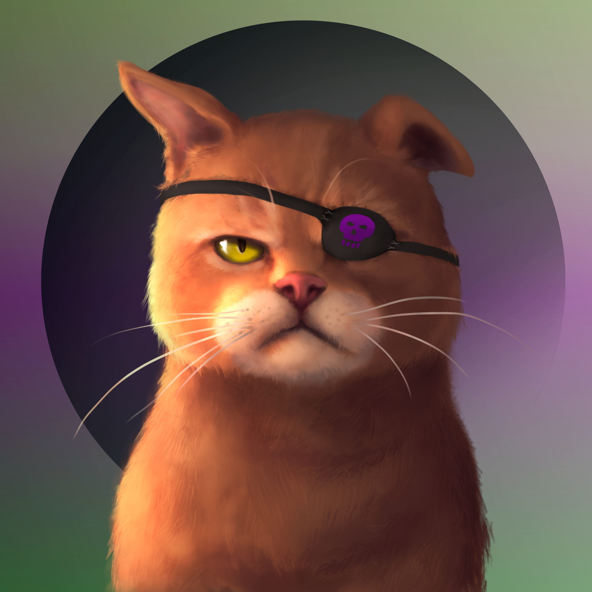 Gangsta Cat #8 static token preview