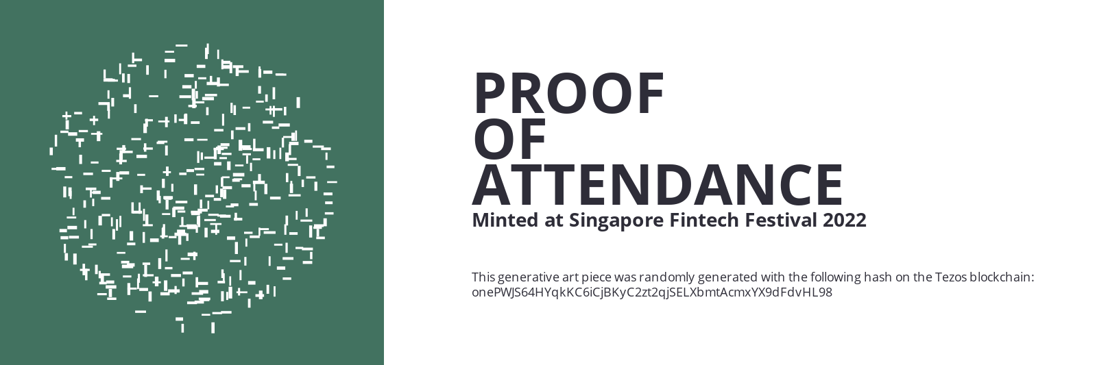 SFF2022 Proof of Attendance Token #27 static token preview