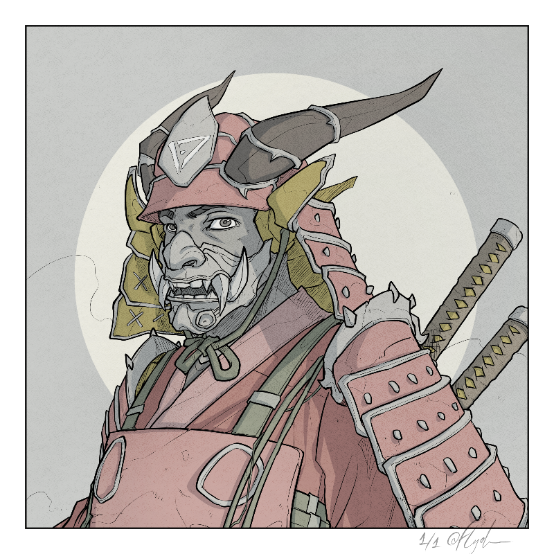 侍 (SAMURAI) #50 static token preview