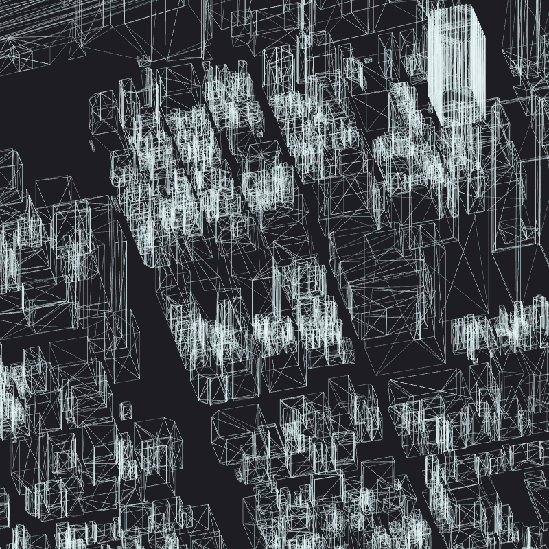 Wireframe City: Tokyo Shibuya #26 static token preview