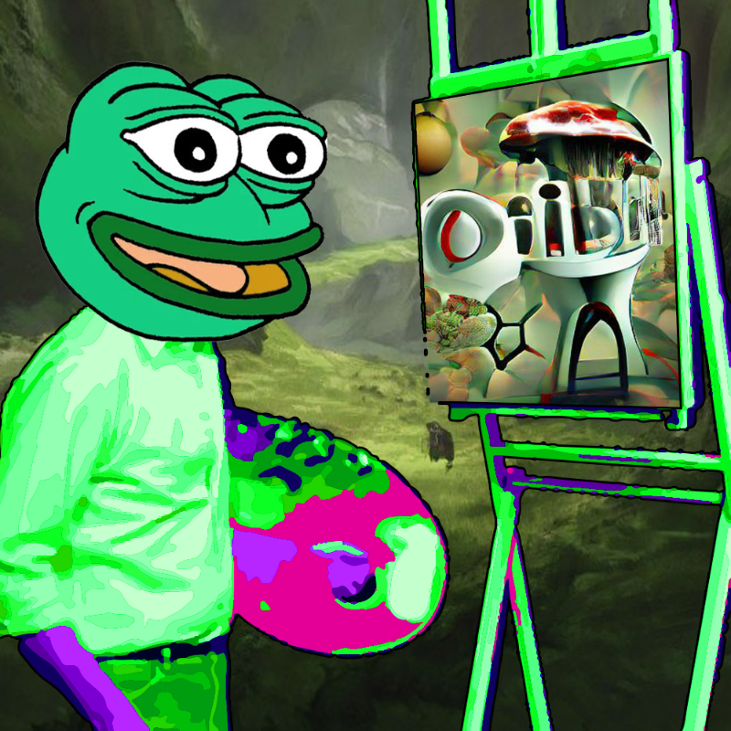 Pepe Ross goes AI #31 static NFT preview