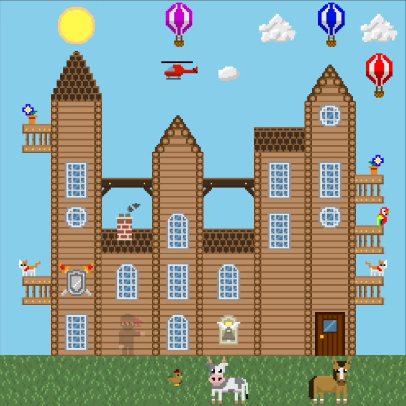 2D Mansion #443 static NFT preview
