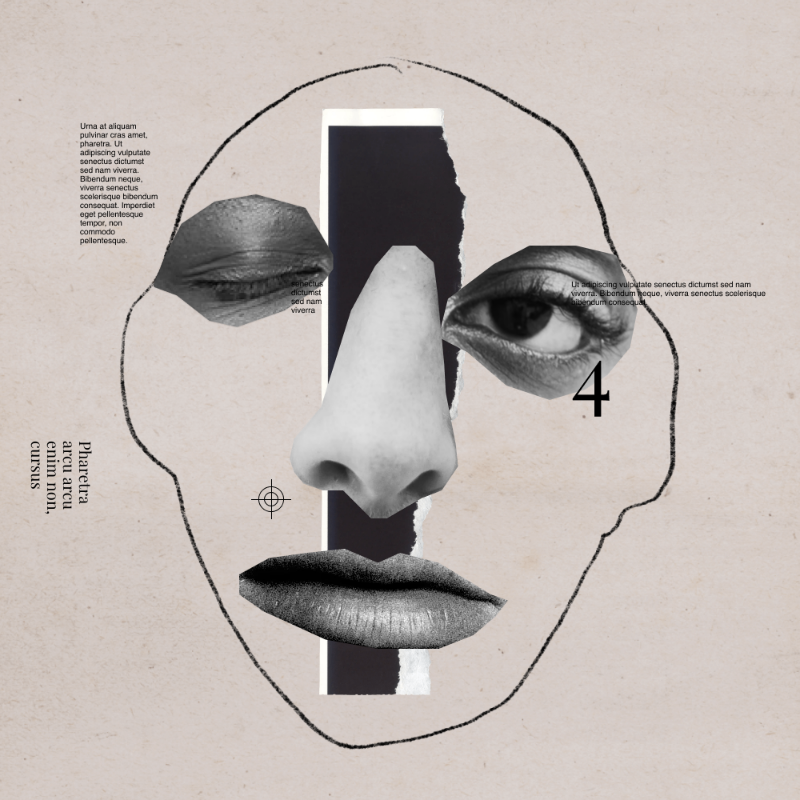 Collage faces #125 static token preview