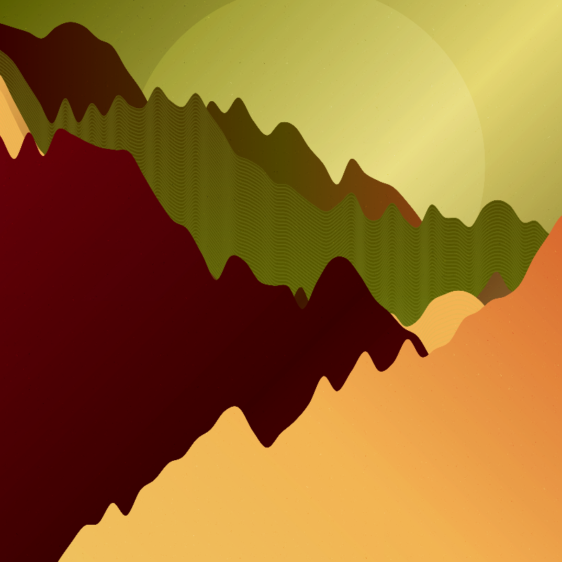 Rolling Hills at Sundown #93 static NFT preview