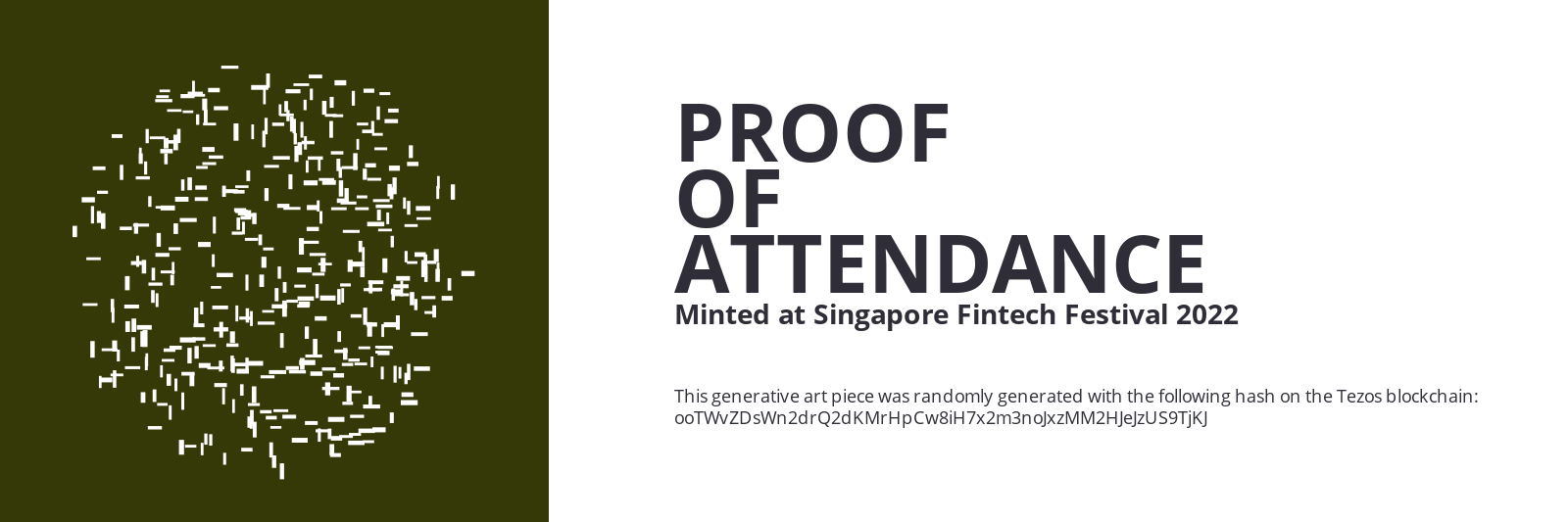 SFF2022 Proof of Attendance Token #456 static token preview