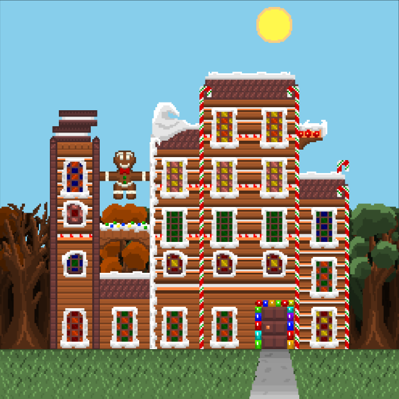 2D Mansion Candy House #102 static NFT preview