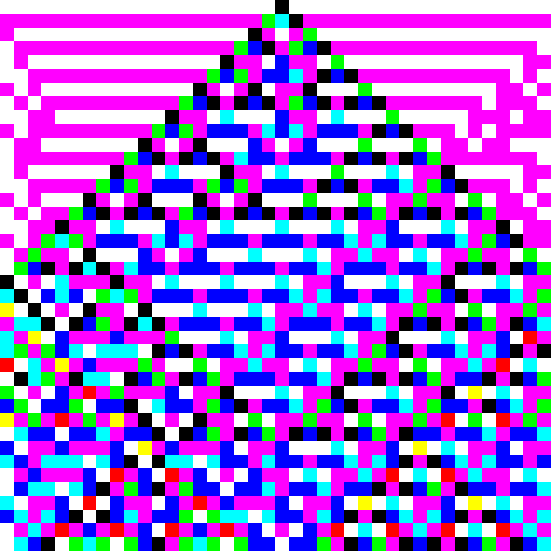 RGB Elementary Cellular Automaton #965 static token preview