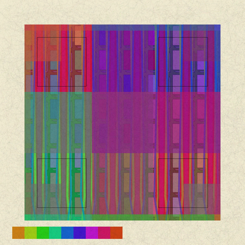 Polychromatic #140 static NFT preview