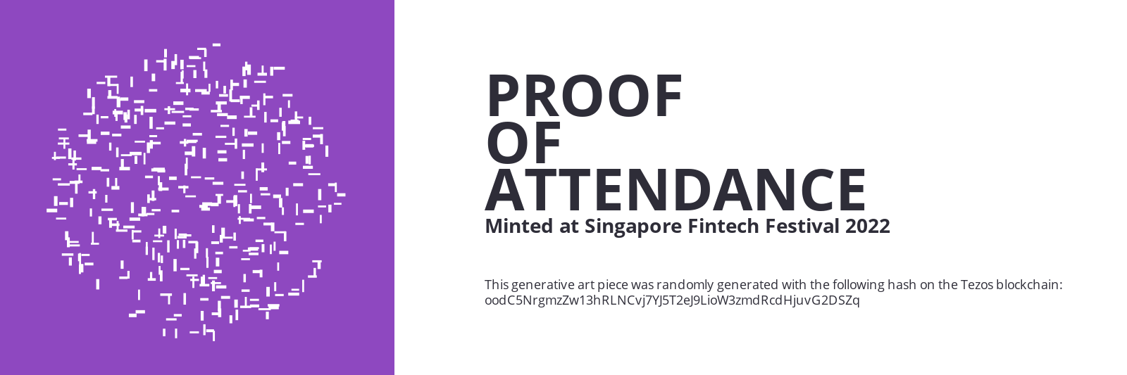 SFF2022 Proof of Attendance Token #2251 static token preview