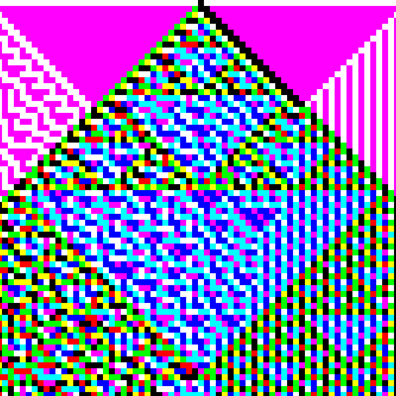 RGB Elementary Cellular Automaton #974 static token preview