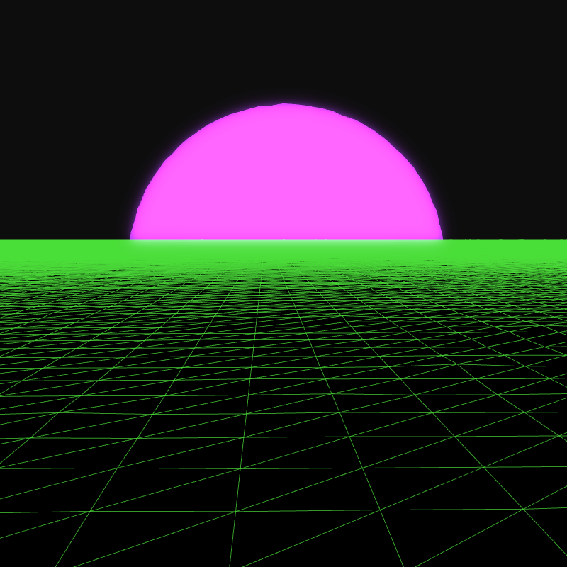 Generative Retrowave Field #71 static token preview