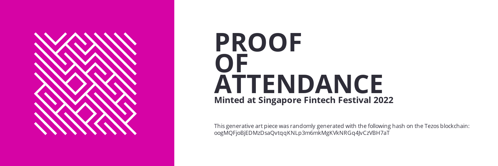 SFF2022 Proof of Attendance Token #1143 static token preview