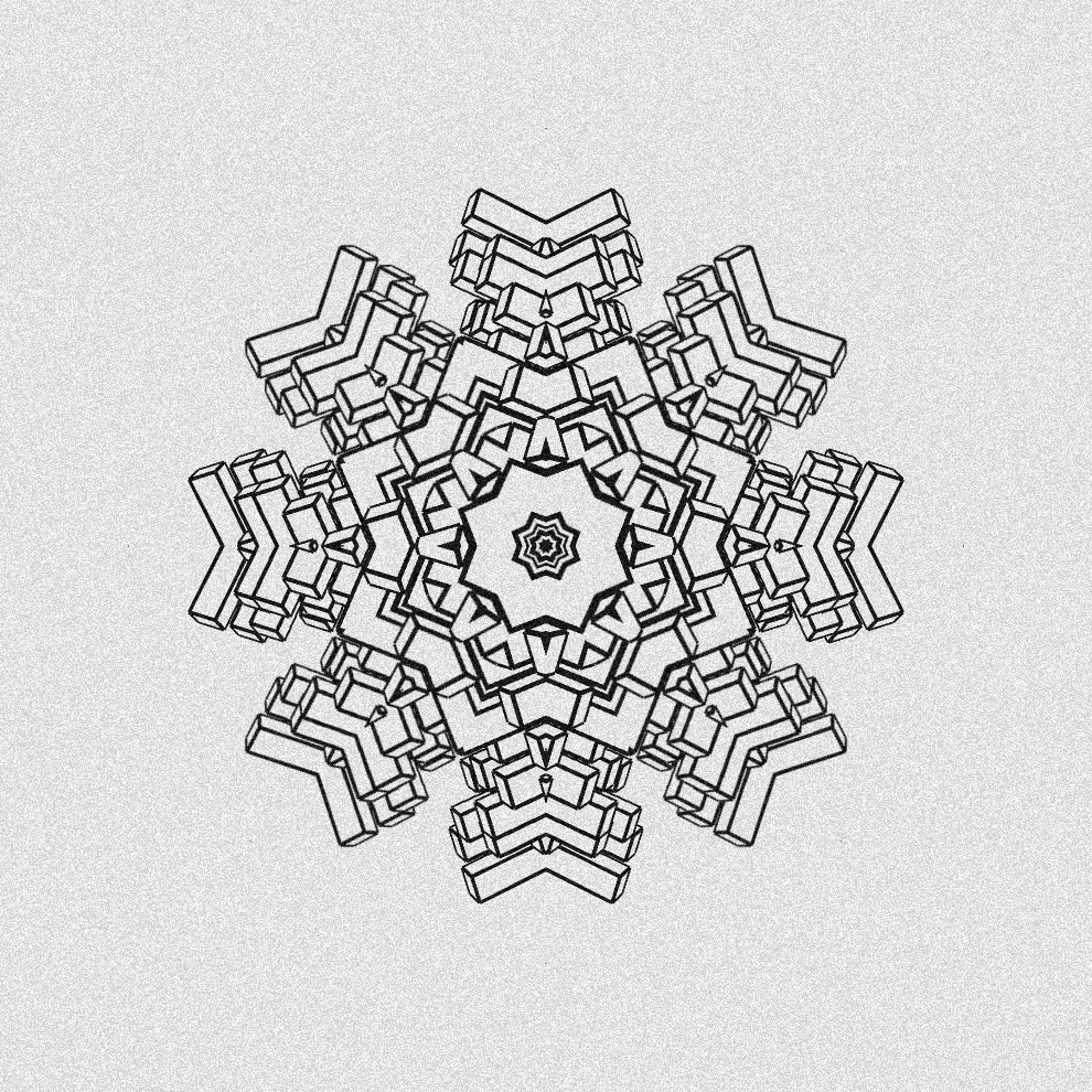 Monochrome Kaleido #107 static token preview