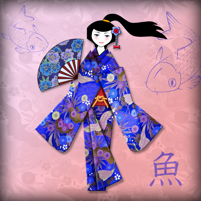 Origami Girls #91 static NFT preview