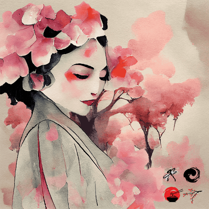 Pink Geisha #32 static token preview
