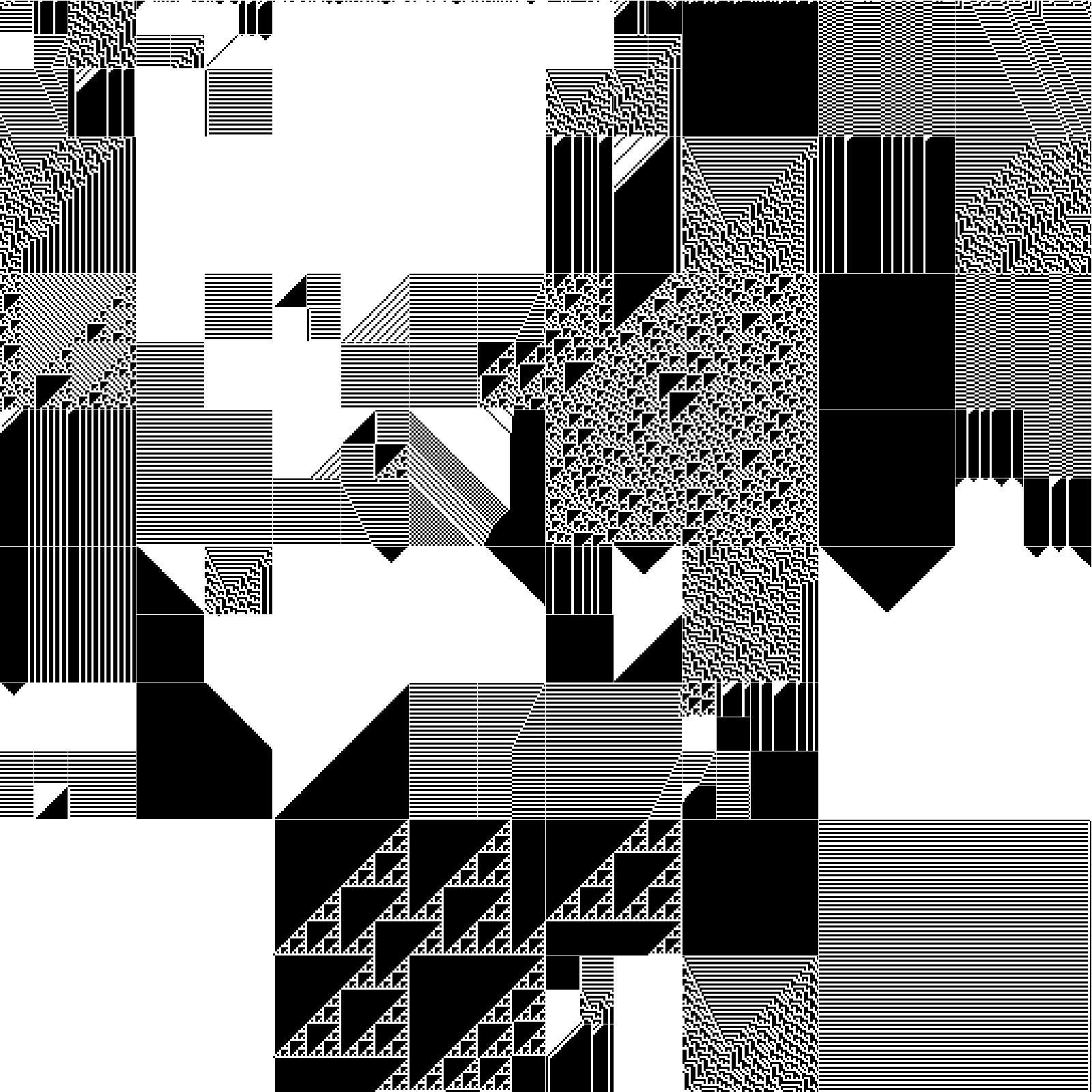 RULES (for Elementary Cellular Automata) #376 static token preview