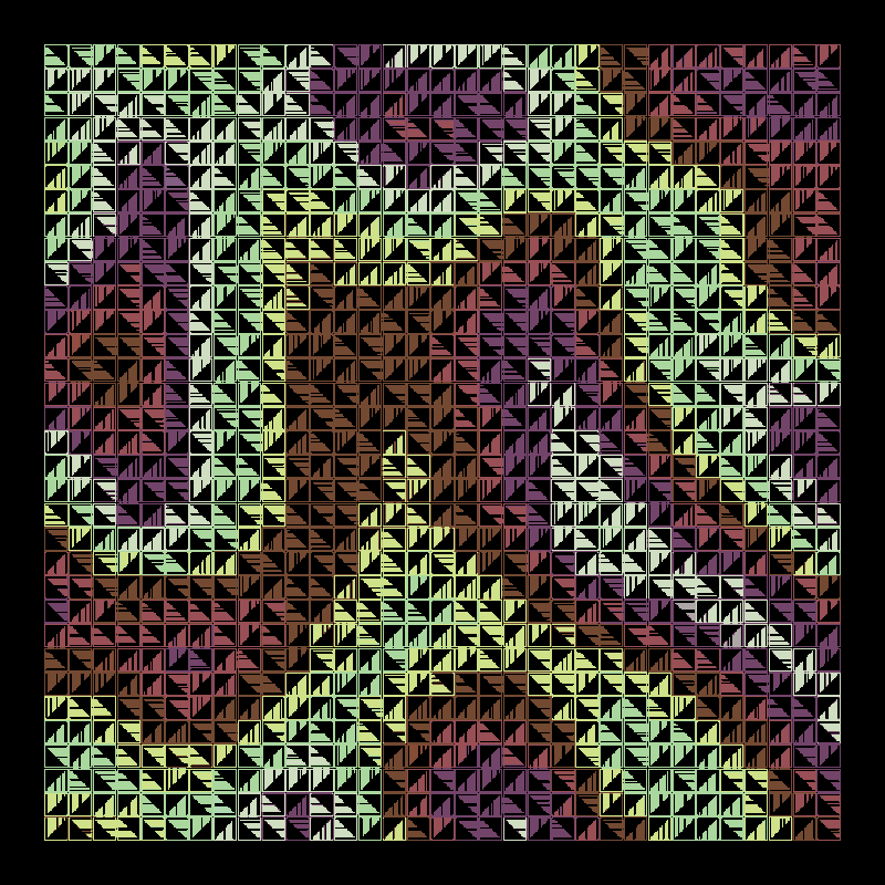 Archaic patterns #61 static NFT preview