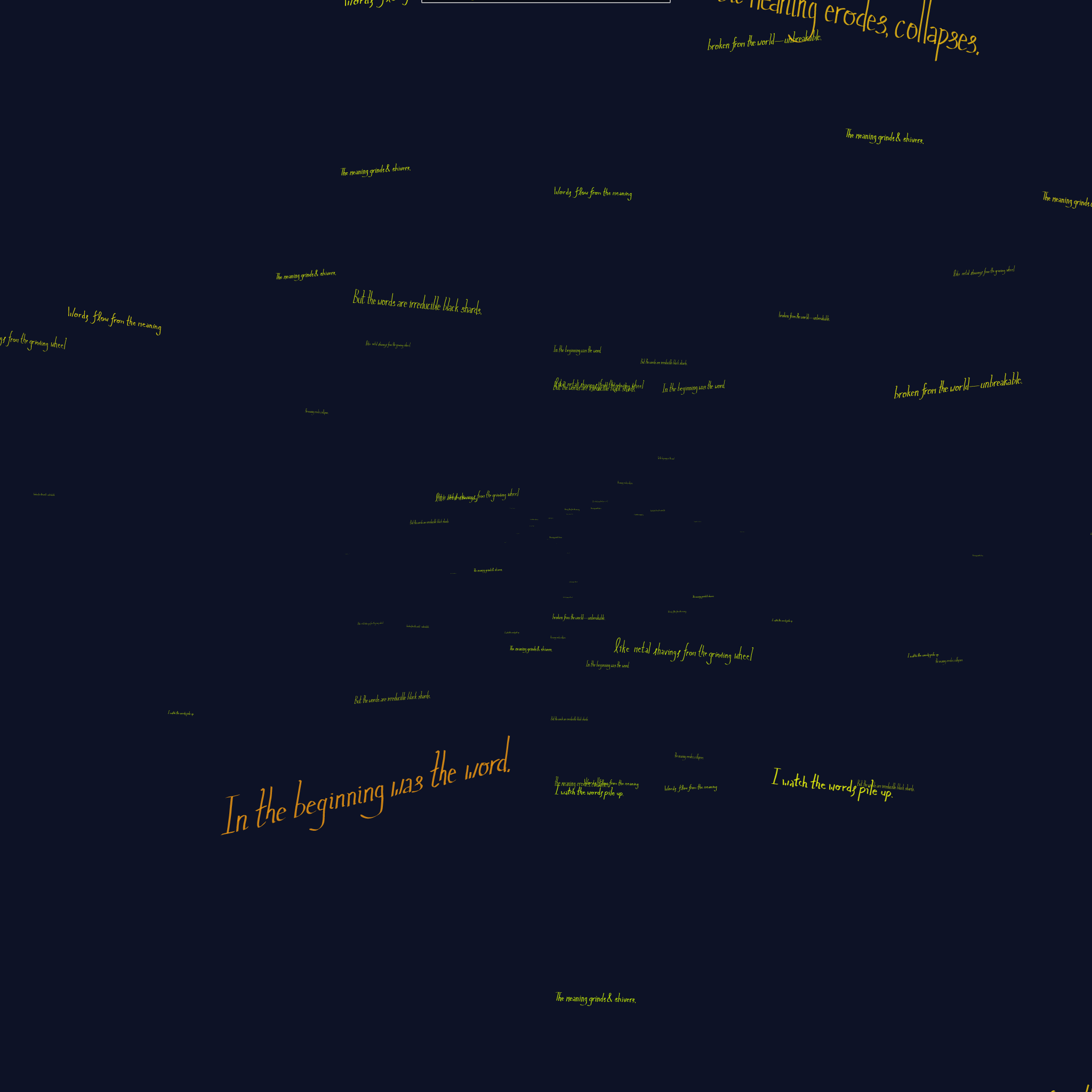 Wordflow #74 static NFT preview